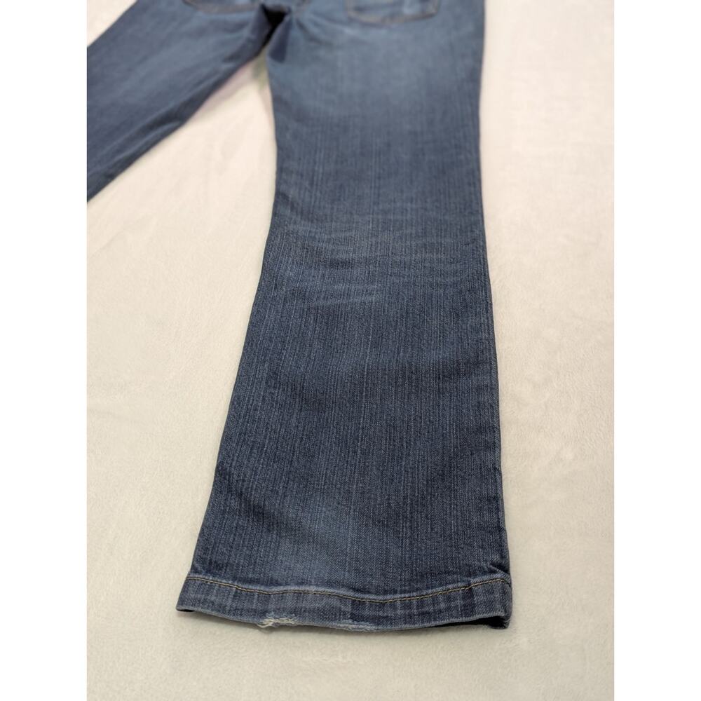 VTG Candie's Y2K Embroidered Distressed Straight Leg Jeans Med Wash Jr Sz 9 - Picture 16 of 16